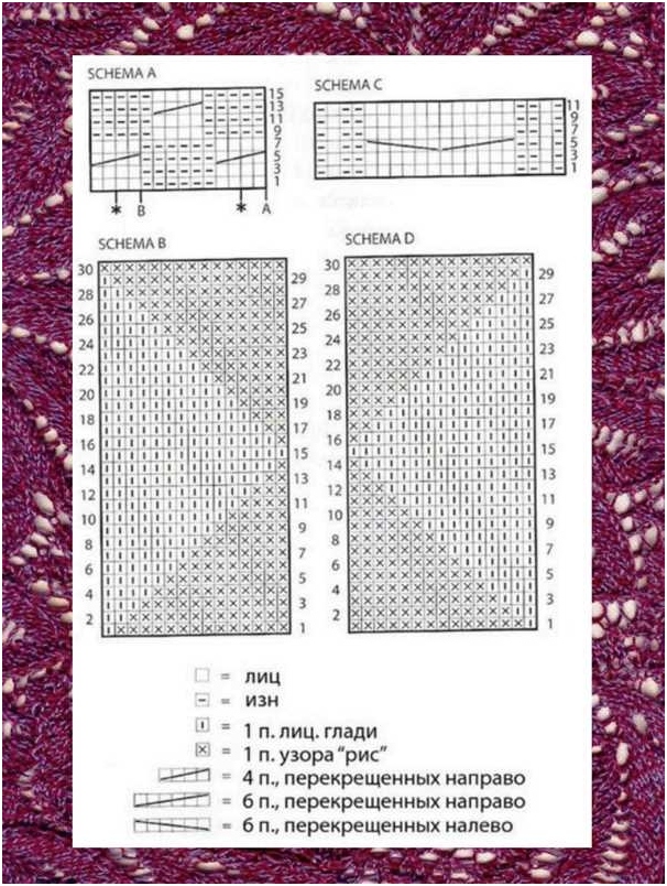 Strickjacke für Frauen mit Stricknadeln. Schemata und Beschreibungen des Stricks 01