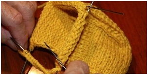 Strickschuhe mit Schnurrherren 04