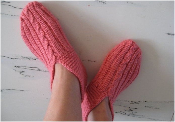 Strickschuhe mit Schnurrherren 14