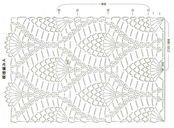 Jacken für Frauen häkeln mit Schemata und Beschreibungen. So lesen Sie japanische, chinesische und koreanische Stricksysteme? 03