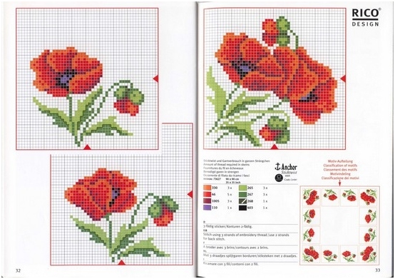 Kreuzstickerei - Maks: Arbeitsschemata und ihre Beschreibung 28