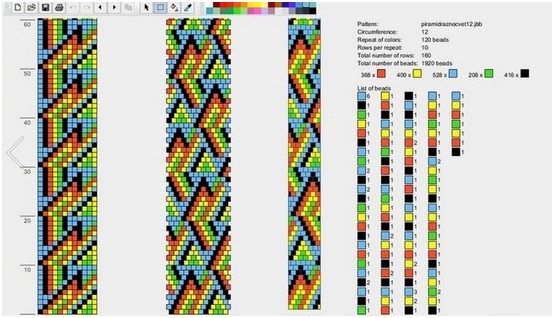 Gestrickter Perlengurthaken: Master-Klasse, Schemata 13