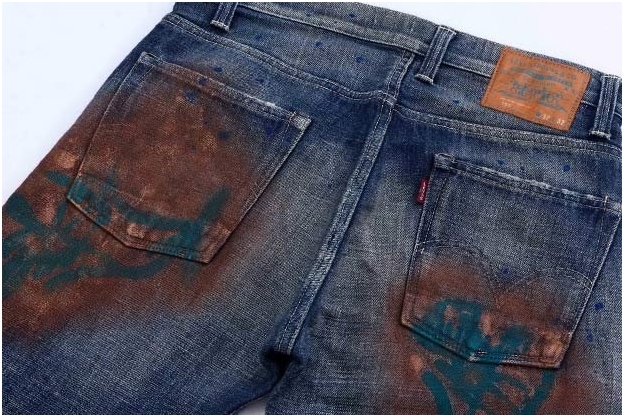 Wie man Farbe aus Jeans regnet? 01