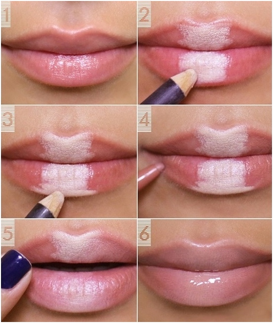 So machen Sie Lippen prallen zu Hause? Erhöhte Lippen mit Make-up, Masken und anderen Frauen 04