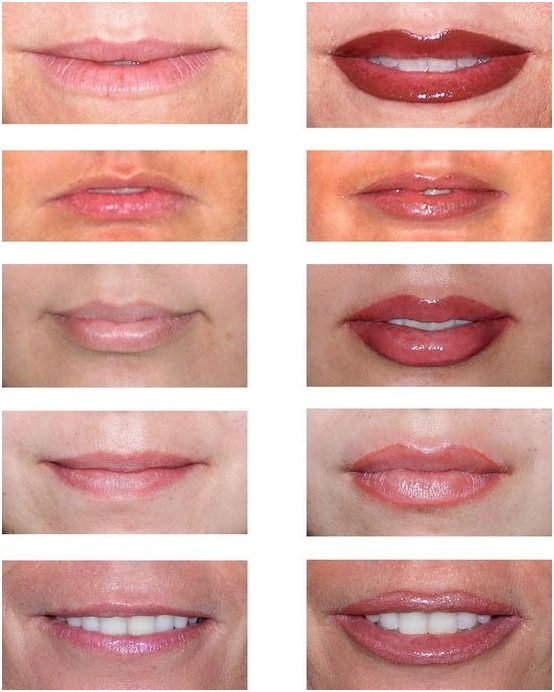 Lippen Tätowierung: für und gegen, Bewertungen, Fotos vor und nach. Lippentattoo mit entscheidenden, 3D-Effekten und anderen Arten von Verfahren 02