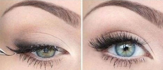 Wie man Augen macht, um die Augen zu machen, damit sie mehr erscheinen, und Wimpern waren lang und üppig? 11