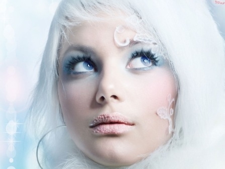 Make-up-Schneekönigin 01