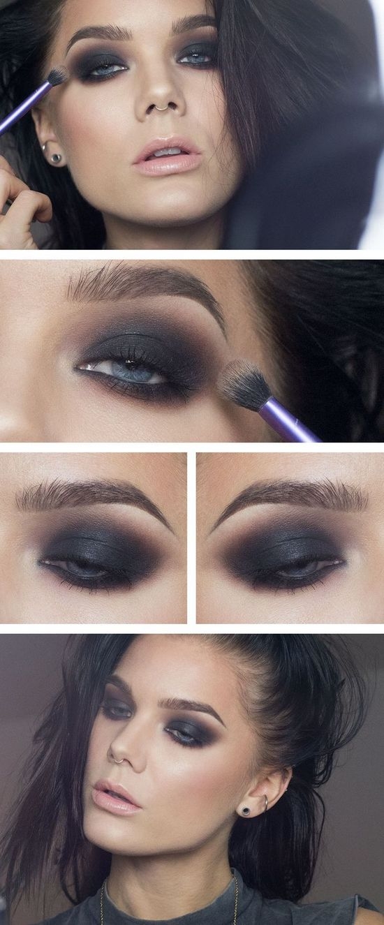 Makeup Smokey Ice: Schritt-für-Schritt-Anweisung. Smoky Make-up für braune, blaue, graue und grüne Augen 10