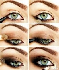 Hochzeits-Make-up für grünes Auge 03