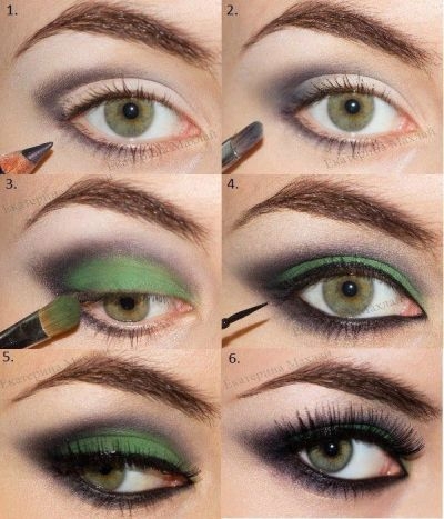 Hochzeits-Make-up für grünes Auge 10