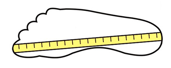 So messen Sie die Fußgröße in Zentimetern in einem Kind und einem Erwachsenen? 02