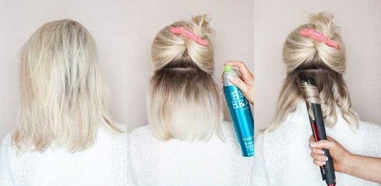 Casual Frisuren für mittlere Haare mit ihren eigenen Händen: leichte Meisterkurse und Stylisten Tipps 08