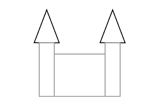 Wie einfach und wunderschön gestopfter Bleistift, um ein Schloss zu zeichnen: Tipps für Anfänger 04