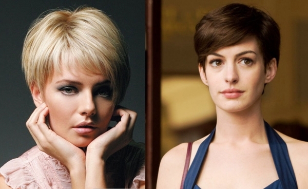 Pixie Haircut - Styling-Ideen. Rundgesicht Haarschnitt. 01