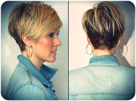 Pixie Haircut - Styling-Ideen. Rundgesicht Haarschnitt. 03