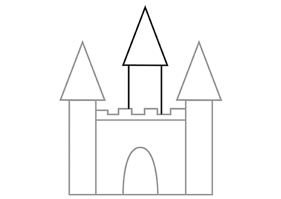 Wie einfach und wunderschön gestopfter Bleistift, um ein Schloss zu zeichnen: Tipps für Anfänger 06