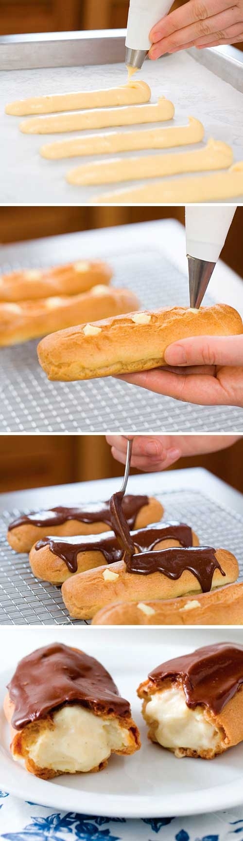 Wie man Eclairs kocht? Restaurant-Delikatesse zu Hause 20