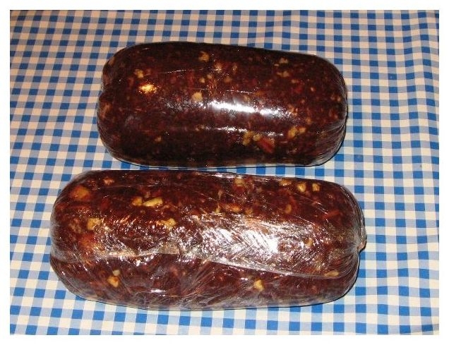 Schokoladenwurst von Cookies: Rezept. Wie man Schokoladenwurst von Cookies kocht 03