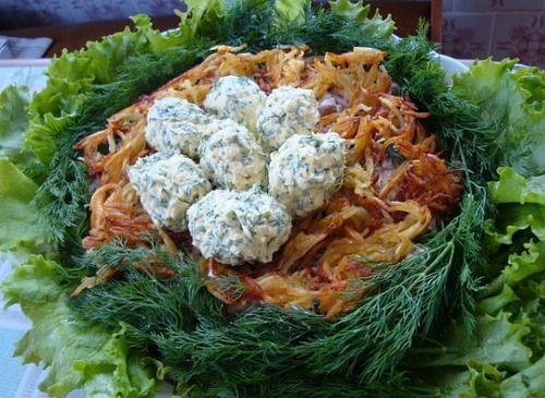 Gluhahar-Sockel-Salat: Schritt-für-Schritt-Rezept 12