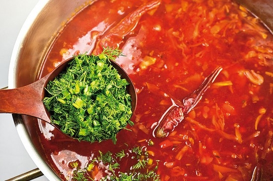 Borsch mit Rüben und Frischkohl: Schritt-für-Schritt-Rezepte 07