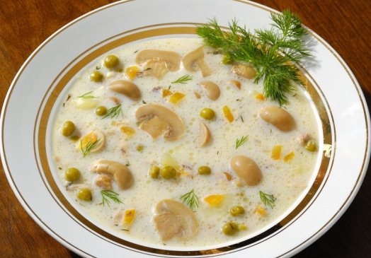 Pilzsuppe mit Champignons 03