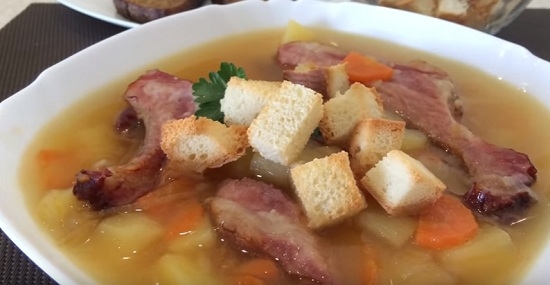 Erbsensuppe mit Schweinefleisch: «lecker» Rezepte und nützliche Tipps 21