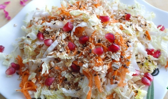 Salatrezepte mit Pekingkohl und Mais: Beste Gerichteoptionen 04