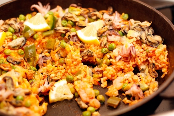 Paella mit Meeresfrüchten: Rezept. Wie man Paella mit Meeresfrüchten kocht? 01