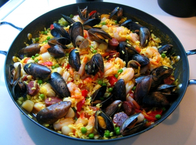 Paella mit Meeresfrüchten: Rezept. Wie man Paella mit Meeresfrüchten kocht? 03