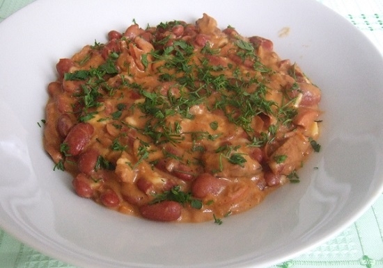 Rezepte von Lobio von georgianischen roten Bohnen mit Walnüssen und Fleisch 06