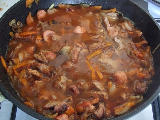 Rezepte von Lobio von georgianischen roten Bohnen mit Walnüssen und Fleisch 08