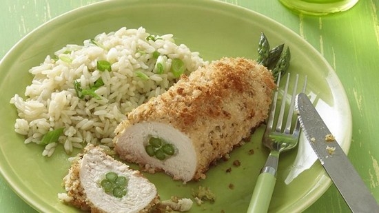 Hühnerfilet rollt mit verschiedenen Stopfplätzen: Rezepte mit Fotos 09