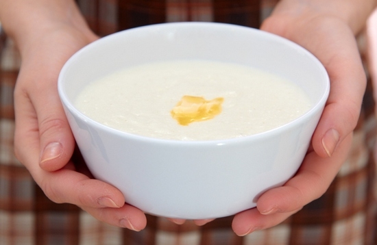 Wie viel Kochen Manna Brei auf Milch und Wasser: Empfehlungen 03