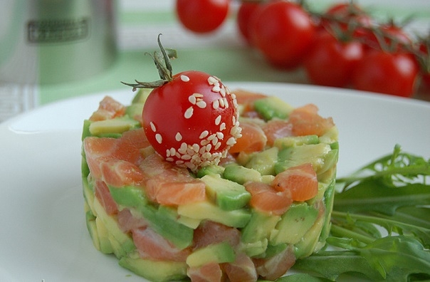 Salmon Tartar: Rezepte. Wie kocht man Tatar?? 02