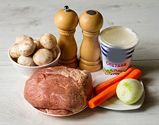 Schweinefleischtopf in Sauerrahm: einfache bewährte Rezepte 07