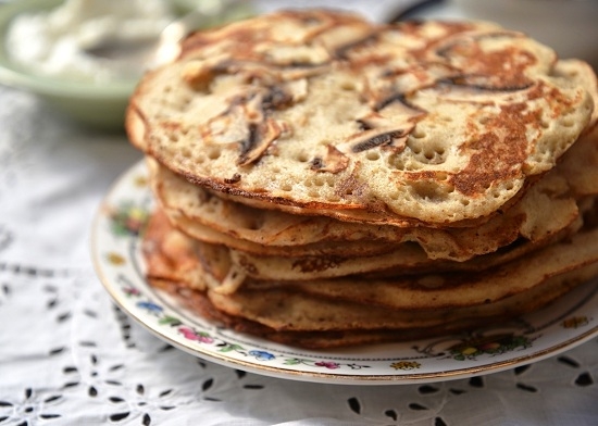 Buchweizenmehlpfannkuchen: Rezepte von Hefe und Barren 08