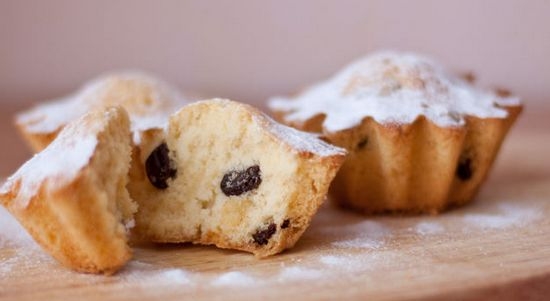 Cupcake-Hauptstadt mit Rosinen: Schritt für Schritt Sowjetisches Rezept für Gost mit Fotos 01