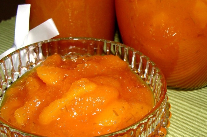 Kürbismarmelade mit Orangen. Ursprüngliche Rezepte für den Winter 04