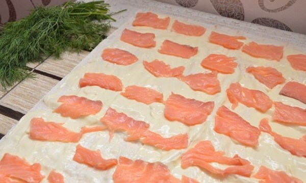 Pogwash mit Lachs: Köstliche Rezepte. Wie man eine Käserolle mit Lachs und Konserven kocht? 05