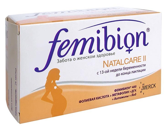 Vitamine für schwangere Frauen FemiBion 1 und FemiBion 2: Komposition, Anwendung, Bewertungen über Verwendung während der Schwangerschaft 01