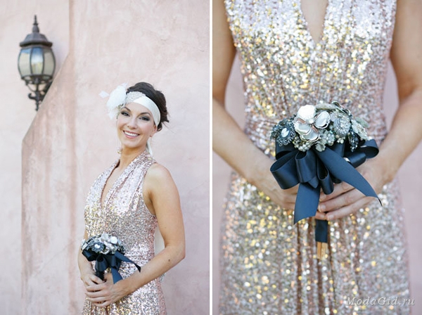 GATSBY STYLE Party. Merkmale des Outfits, Frisuren und Make-up 02