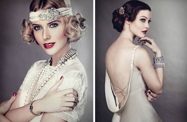 GATSBY STYLE Party. Merkmale des Outfits, Frisuren und Make-up 03