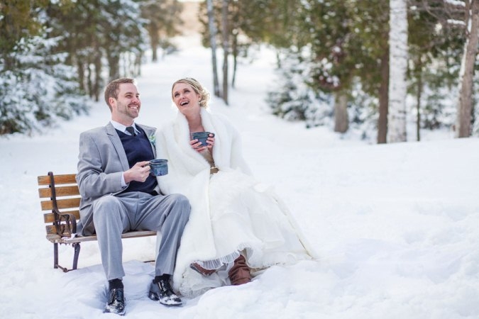 Hochzeitswinter: Ideen. Was zum Tragen im Winter für eine Hochzeit? 05