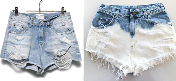 Wie man zerrissene Shorts macht? Torn Shorts: Foto- und Finishing-Ideen 05