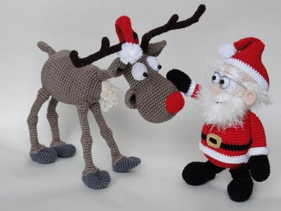 Amigurum Häkeln: Stricksysteme, Beschreibung für Anfänger. Wie Toys Knack - Mischi und Affe Mysteries, Santa Claus? 04