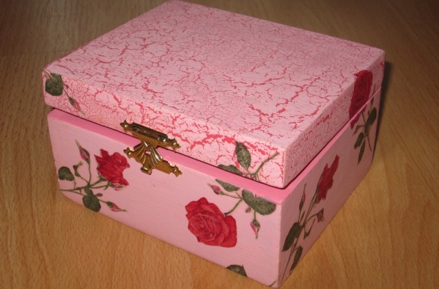 Decoupage-Boxen machen es selbst 01