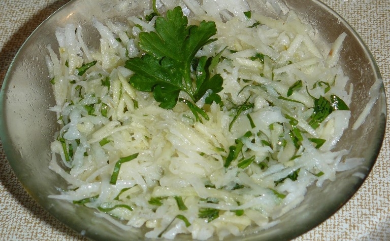 Rettichsalat Daikon: Rezepte. Daikon Nutzen 02