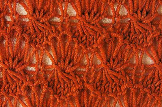 Strickmuster «Sterne» Speichen: Schemata und Beschreibungen 04