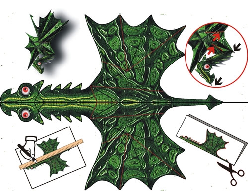 So machen Sie einen Papierdrachen? Beschreibung, Schemata und Videounterricht 09