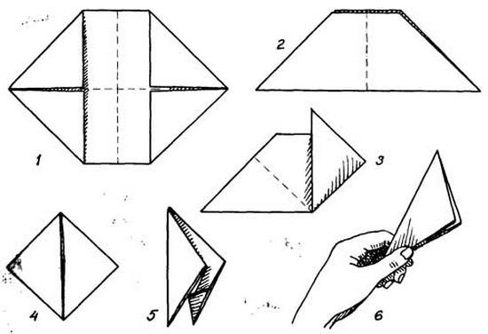 So erstellen Sie einen Papiertag mit Ihren eigenen Händen: Schritt-für-Schritt-Anweisungen. Wie kann man eine laute, doppelte Klappe machen?? 03